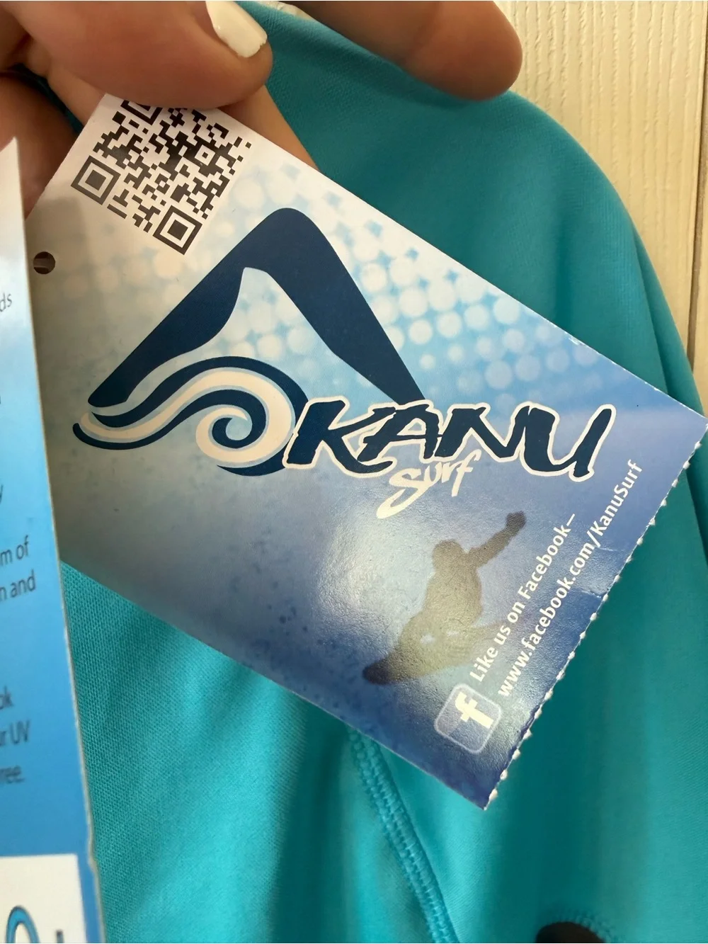Kanu Surf Neon Blue UPF 50+ Rash Guard Swim Shirt Mens Size Small